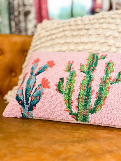 Pretty Cactus Hook Pillow-190 - ACCESSORIES - HOME-PEKING HANDICRAFT-[option4]-[option5]-[option6]-Leather & Lace Boutique Shop