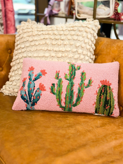 Pretty Cactus Hook Pillow-190 - ACCESSORIES - HOME-PEKING HANDICRAFT-[option4]-[option5]-[option6]-Leather & Lace Boutique Shop