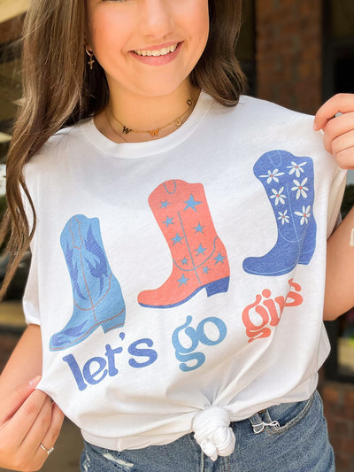 Let's Go Girls America Graphic Tee-135 - DEMAND GRAPHIC-LEATHER & LACE-[option4]-[option5]-[option6]-Leather & Lace Boutique Shop