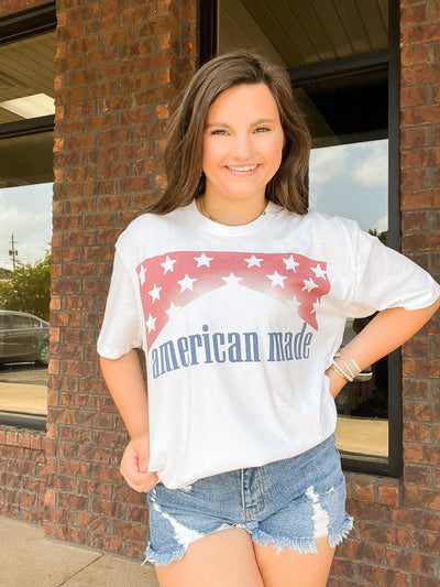 American Made Graphic Tee-135 - DEMAND GRAPHIC-LEATHER & LACE-[option4]-[option5]-[option6]-Leather & Lace Boutique Shop