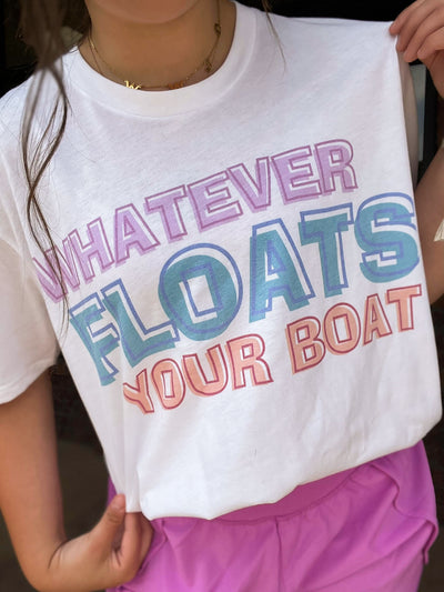 Whatever Floats Your Boat Graphic Tee-135 - DEMAND GRAPHIC-LEATHER & LACE-[option4]-[option5]-[option6]-Leather & Lace Boutique Shop