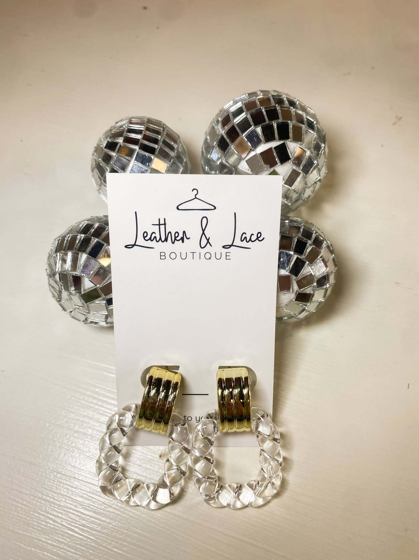 Acrylic & Gold Twisted Cuffs-190 - ACCESSORIES - JEWELRY-LEATHER & LACE-[option4]-[option5]-[option6]-Leather & Lace Boutique Shop