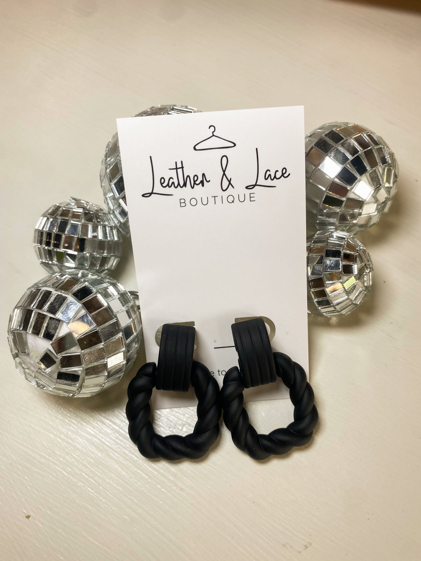 Matte Twist Square Studs-190 - ACCESSORIES - JEWELRY-LEATHER & LACE-[option4]-[option5]-[option6]-Leather & Lace Boutique Shop