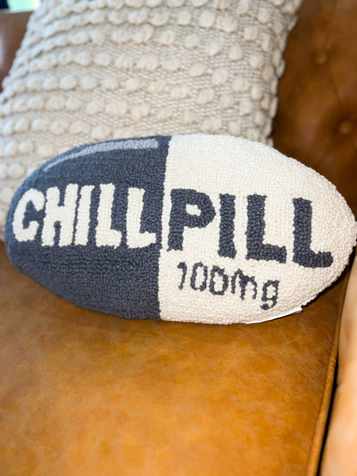 Chill Pill Hook Pillow - Charcoal-190 - ACCESSORIES - HOME-PEKING HANDICRAFT-[option4]-[option5]-[option6]-Leather & Lace Boutique Shop
