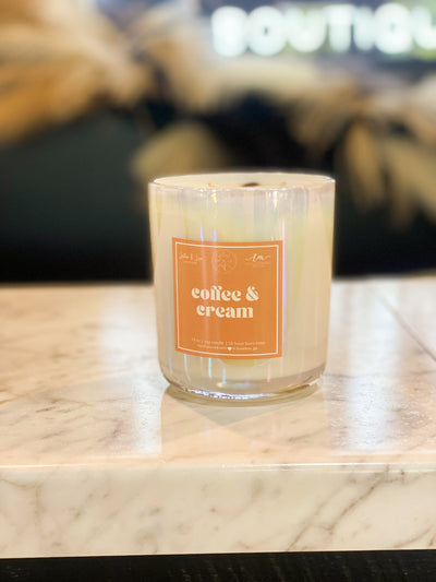 TMLL Signature Candle Collector Vessel - Coffee & Cream-190 - ACCESSORIES - HOME-LEATHER & LACE-[option4]-[option5]-[option6]-Leather & Lace Boutique Shop