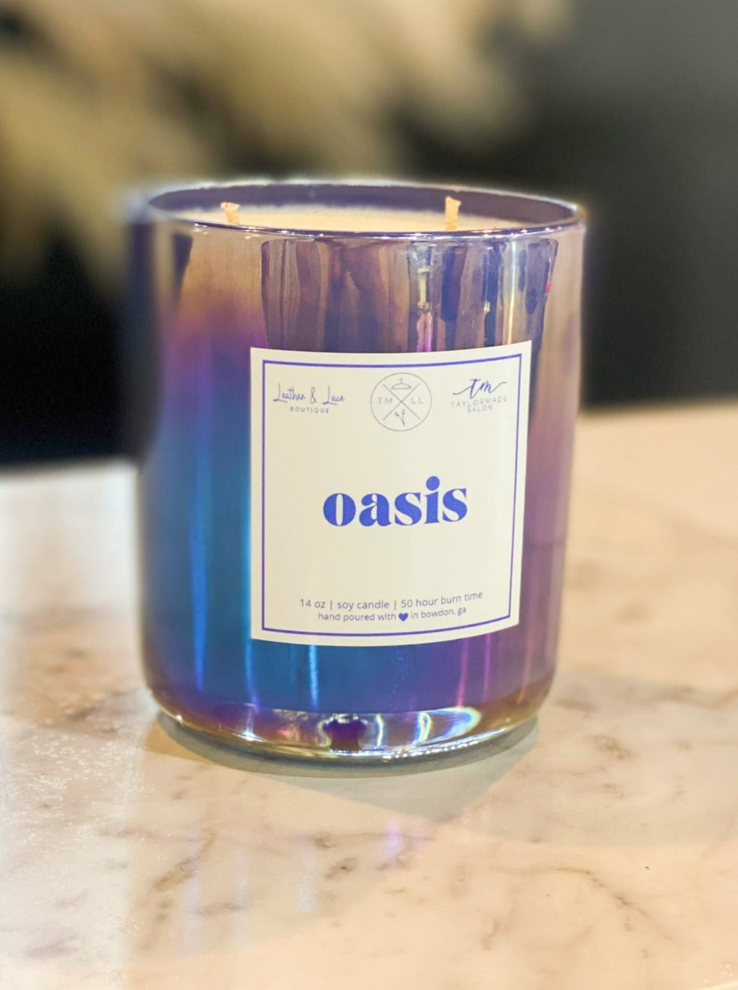 TMLL Signature Candle Collector Vessel - Oasis-190 - ACCESSORIES - HOME-LEATHER & LACE-[option4]-[option5]-[option6]-Leather & Lace Boutique Shop