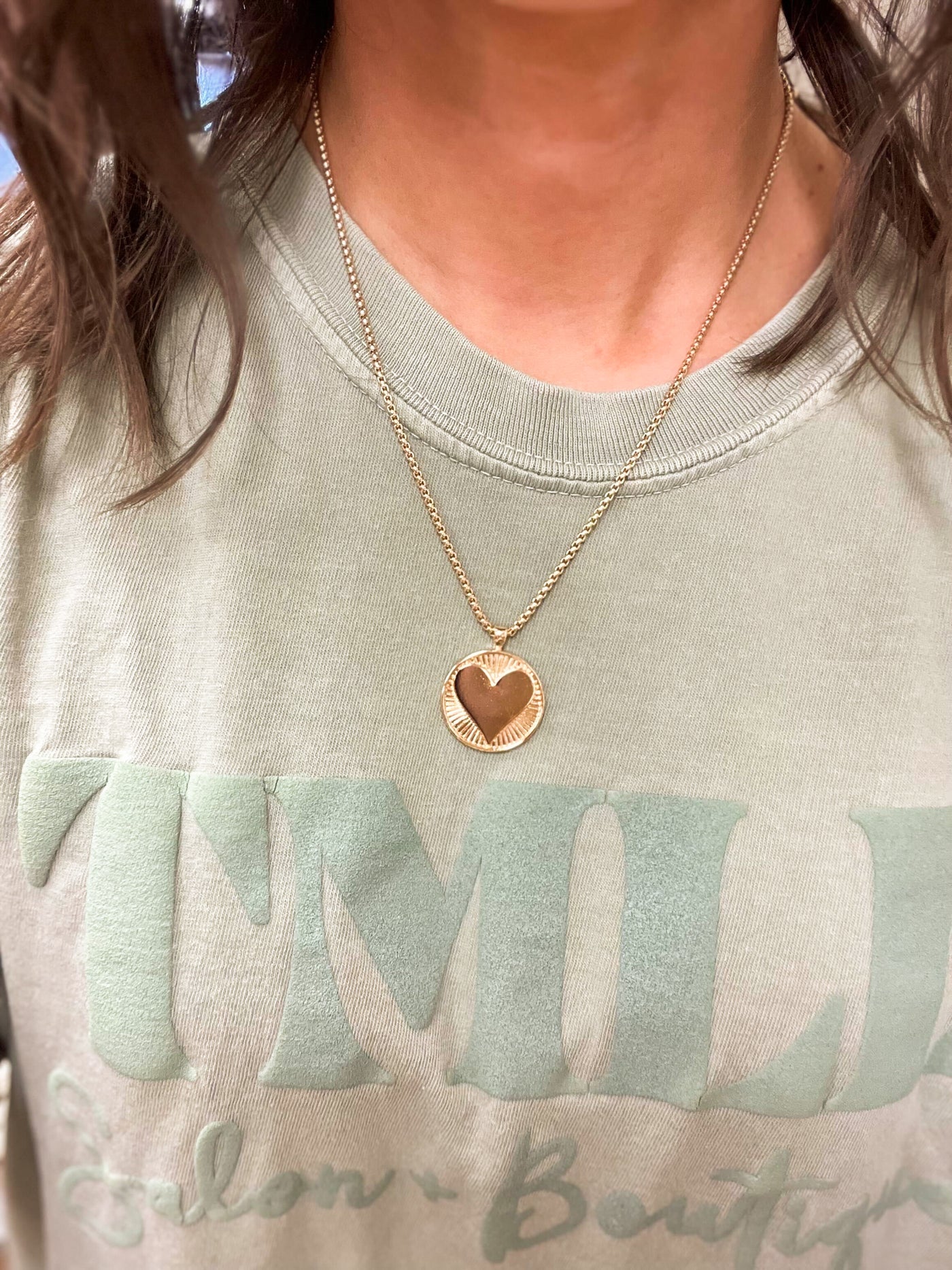 Piece of My Heart Pendant-190 - ACCESSORIES - JEWELRY-LEATHER & LACE-[option4]-[option5]-[option6]-Leather & Lace Boutique Shop