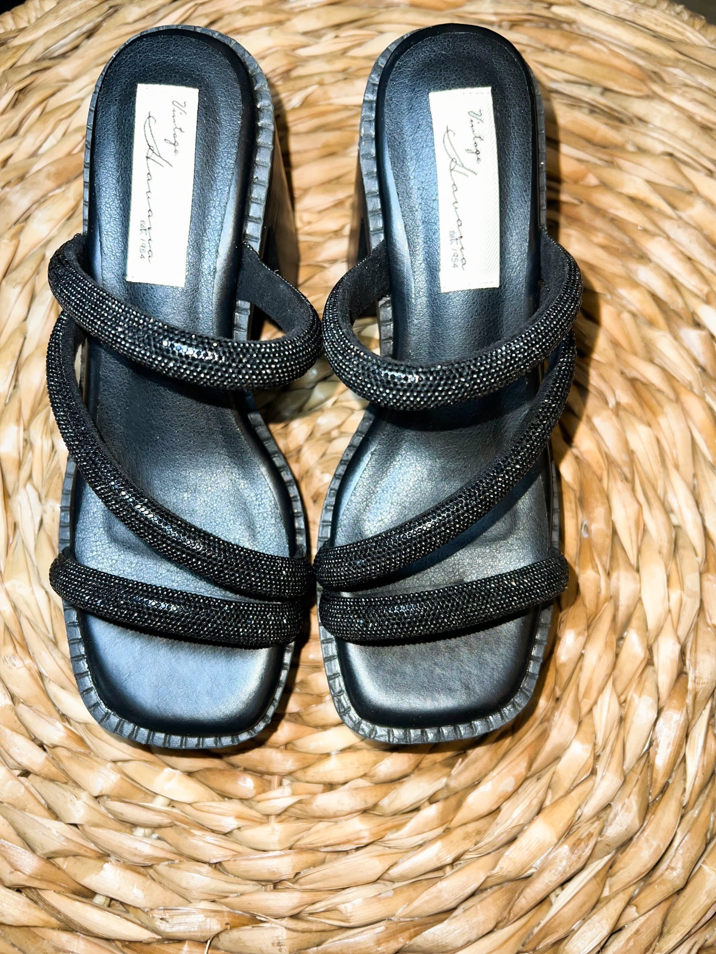 Vintage Havana Nova Platform Heel- Black-180 - SHOES-VINTAGE HAVANA-[option4]-[option5]-[option6]-Leather & Lace Boutique Shop