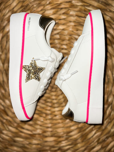 Vintage Havana Highlight Sneakers- Pink/Gold-180 - SHOES-VINTAGE HAVANA-[option4]-[option5]-[option6]-Leather & Lace Boutique Shop
