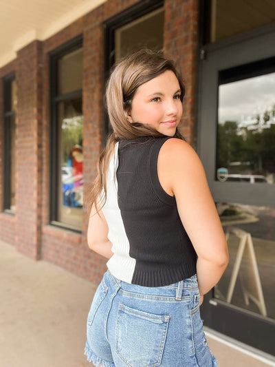 Daphne Color Block Ribbed Tank-100 - TOPS - SHORT SLEEVE/SLEEVELESS-PAPERMOON-[option4]-[option5]-[option6]-Leather & Lace Boutique Shop