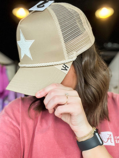 Vintage Havana Legend Hat- Beige Pearl-190 - ACCESSORIES - HATS/HEADWEAR-VINTAGE HAVANA-[option4]-[option5]-[option6]-Leather & Lace Boutique Shop