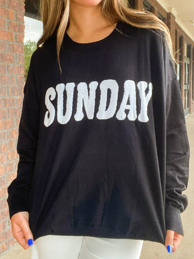 Sunday Knit Crewneck-130 - TOPS - SWEATERS/SWEATSHIRTS-LE LIS-[option4]-[option5]-[option6]-Leather & Lace Boutique Shop