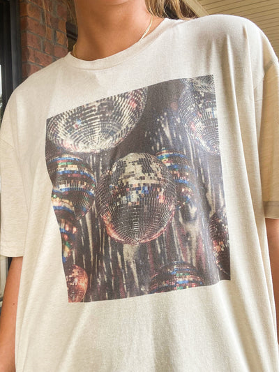 Disco Nights Graphic Tee-135 - DEMAND GRAPHIC-LEATHER & LACE-[option4]-[option5]-[option6]-Leather & Lace Boutique Shop