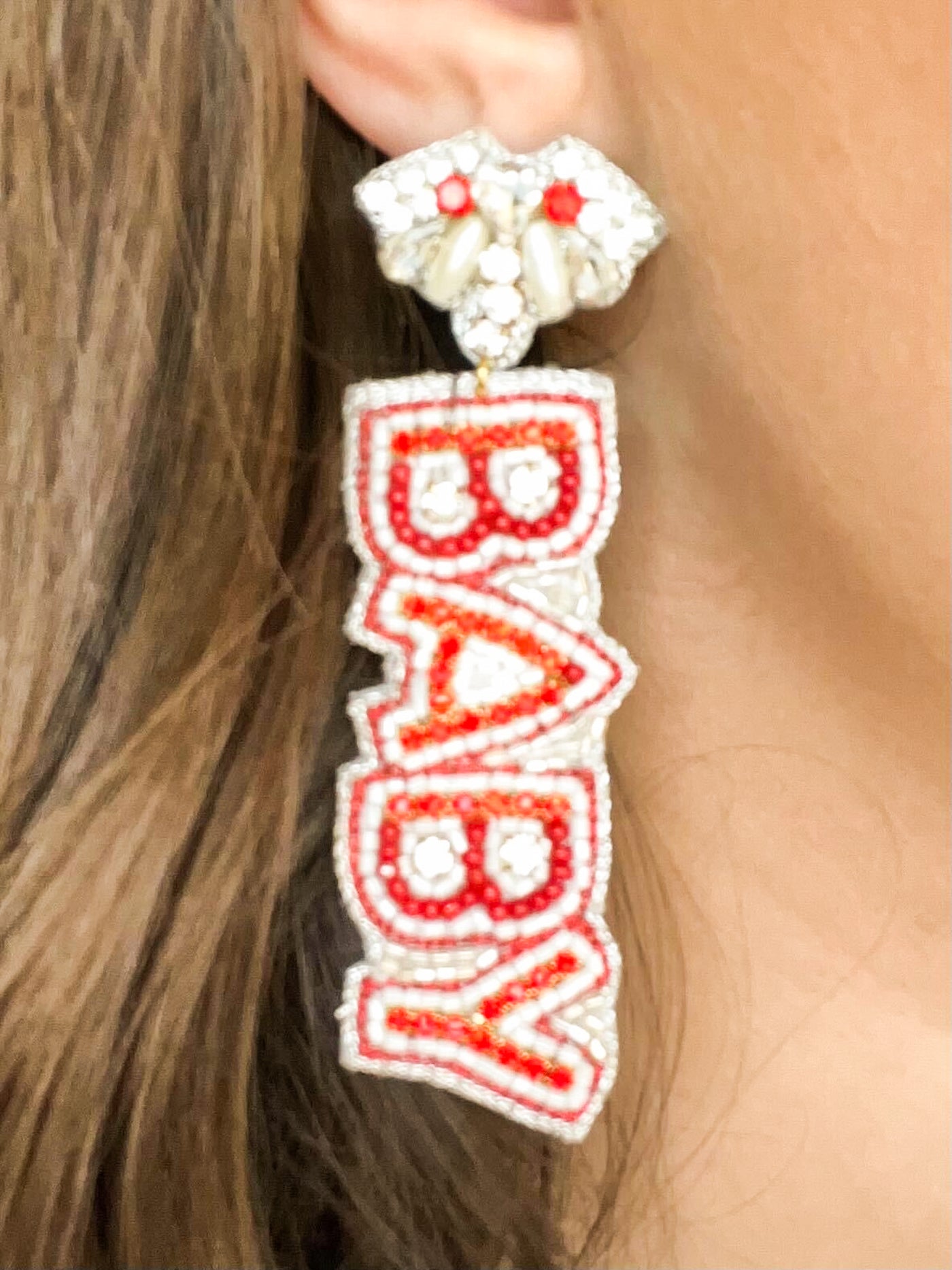Roll Baby Beaded Earrings-190 - ACCESSORIES - JEWELRY-TAYLOR SHAYE-[option4]-[option5]-[option6]-Leather & Lace Boutique Shop