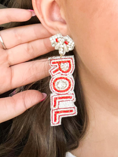 Roll Baby Beaded Earrings-190 - ACCESSORIES - JEWELRY-TAYLOR SHAYE-[option4]-[option5]-[option6]-Leather & Lace Boutique Shop