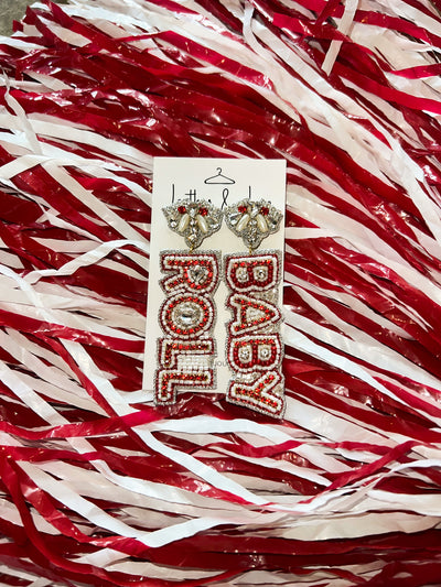Roll Baby Beaded Earrings-190 - ACCESSORIES - JEWELRY-TAYLOR SHAYE-[option4]-[option5]-[option6]-Leather & Lace Boutique Shop