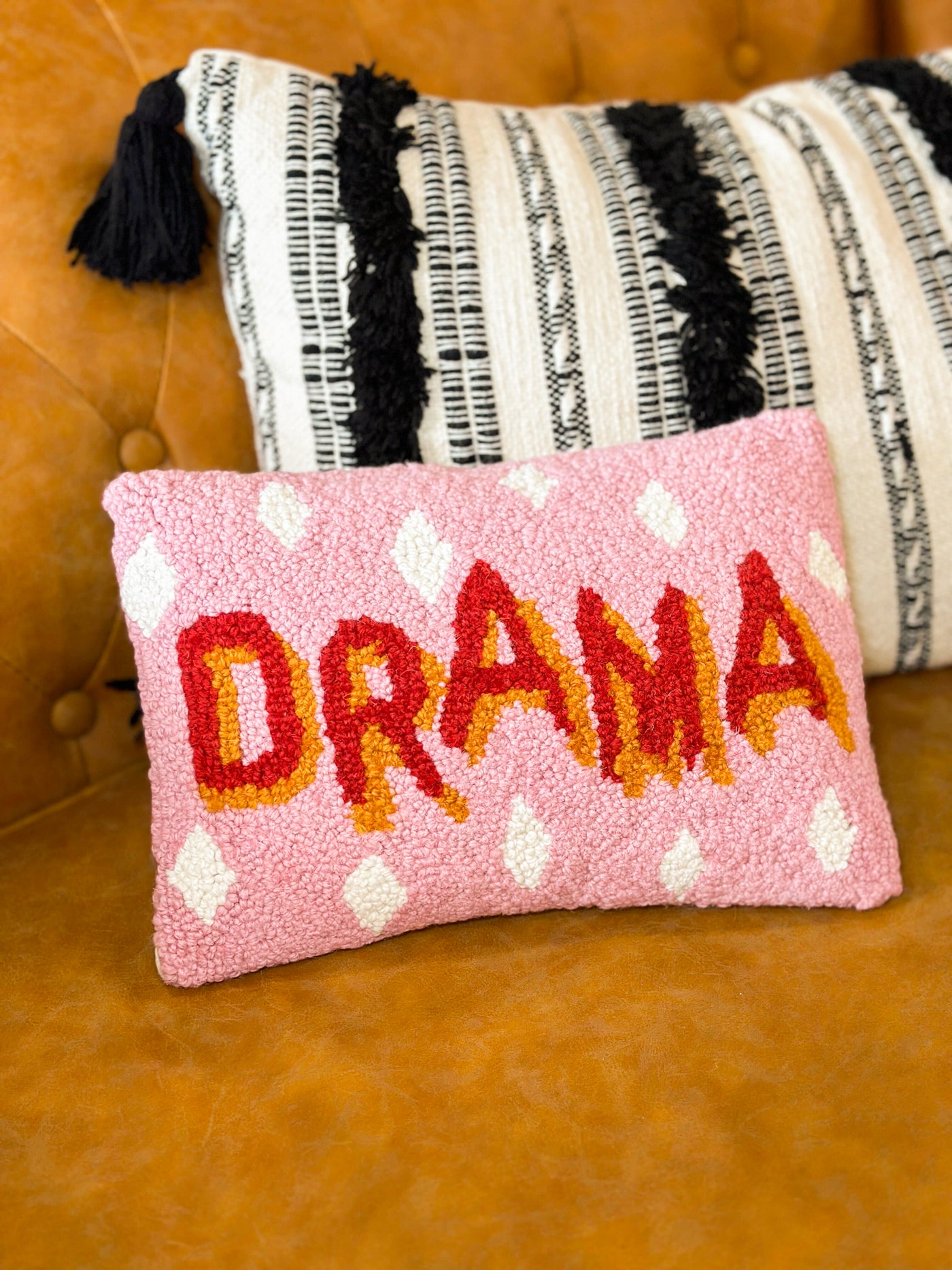 Drama Hook Pillow-190 - ACCESSORIES - HOME-PEKING HANDICRAFT-[option4]-[option5]-[option6]-Leather & Lace Boutique Shop