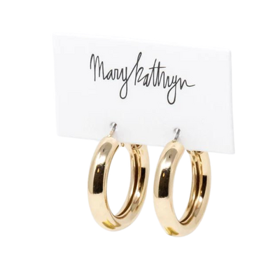 Tube Hoops-210 - ACCESSORIES DROPSHIP-MKD DS-Gold-[option4]-[option5]-[option6]-Leather & Lace Boutique Shop