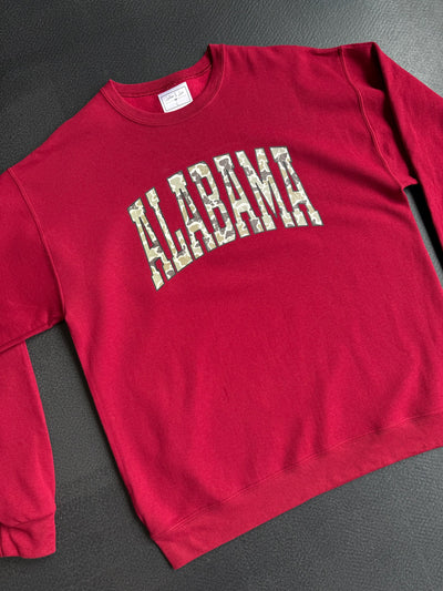 Alabama Camo Graphic Sweatshirt-135 - DEMAND GRAPHIC-LEATHER & LACE-[option4]-[option5]-[option6]-Leather & Lace Boutique Shop