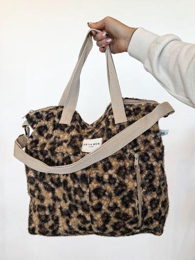 Leopard Sherpa Tote
