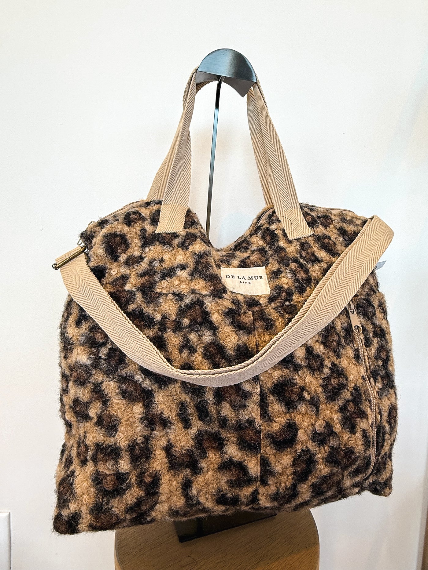 Leopard Sherpa Tote