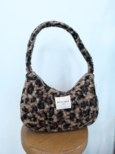 Leopard Sherpa Shoulder Bag