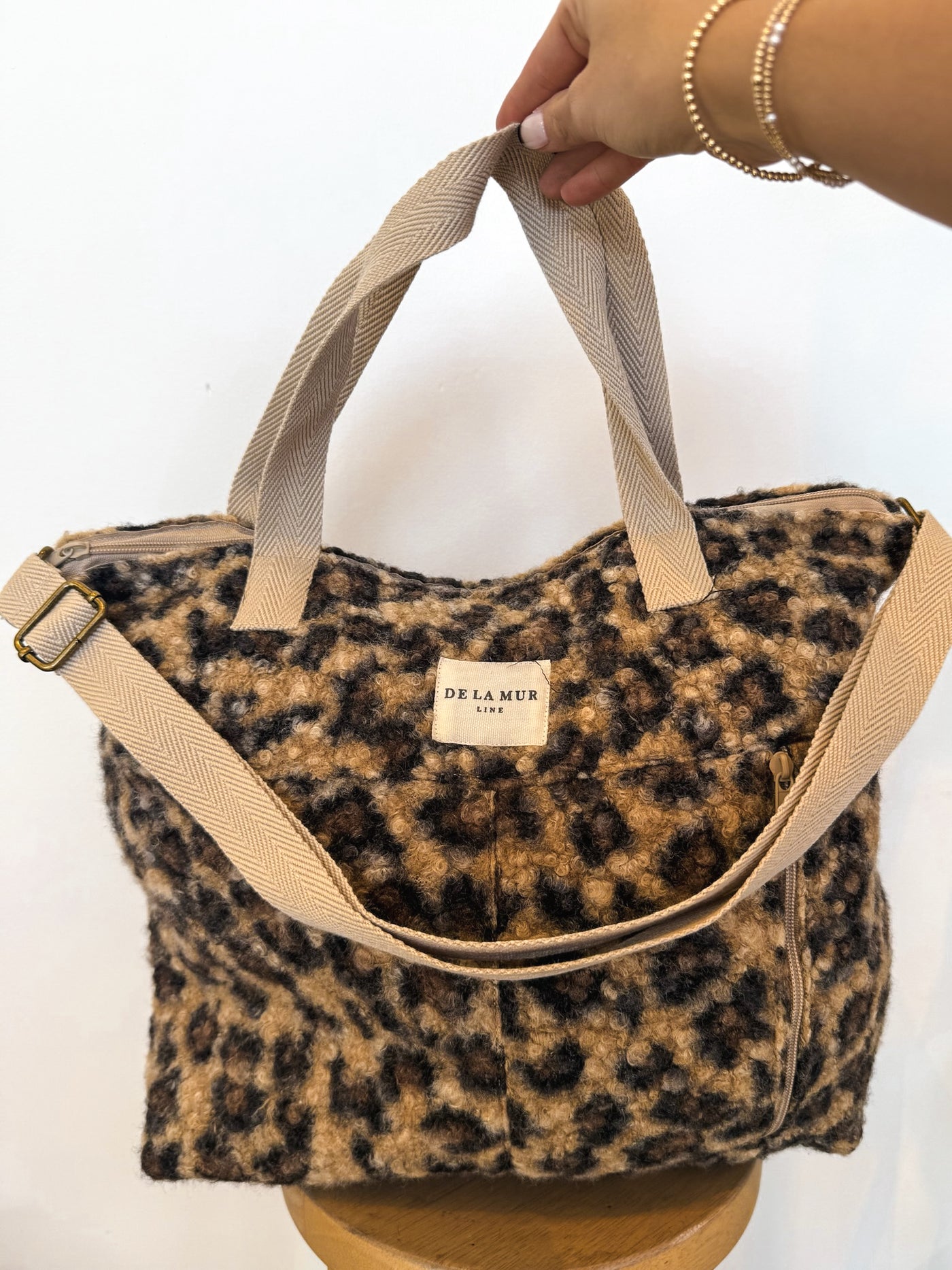 Leopard Sherpa Tote