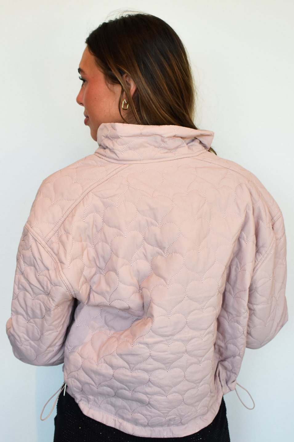 Love Always Quilted Puffer Jacket- Pink-140 - TOPS - LAYERS/OUTERWEAR-LOVE TREE-[option4]-[option5]-[option6]-Leather & Lace Boutique Shop