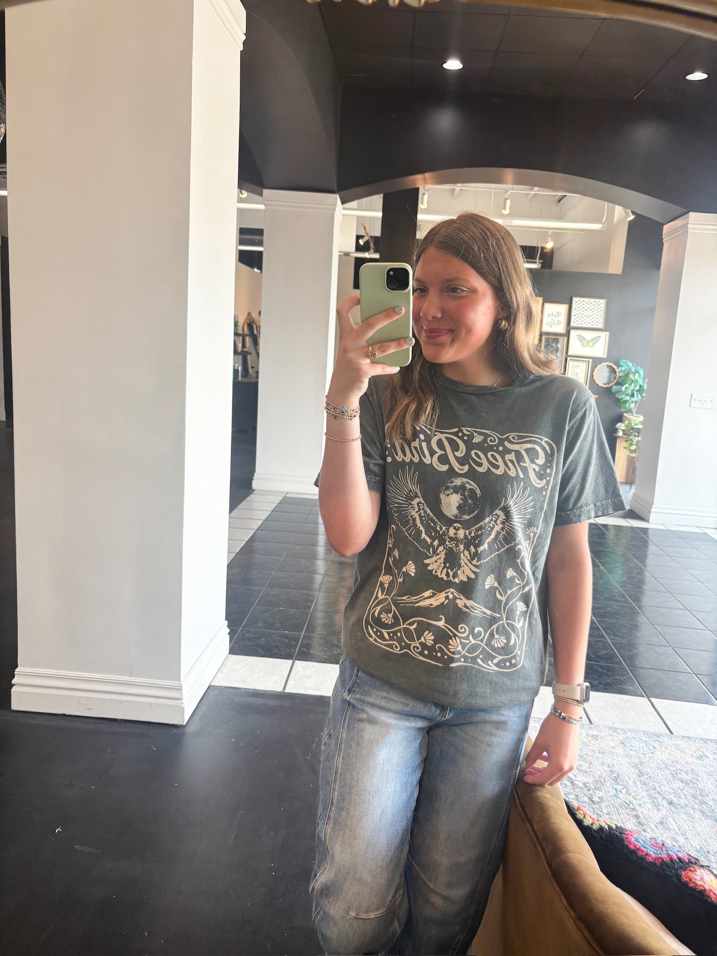 Free Bird Graphic Tee-120 - TOPS - GRAPHIC TEES-LOTUS-[option4]-[option5]-[option6]-Leather & Lace Boutique Shop