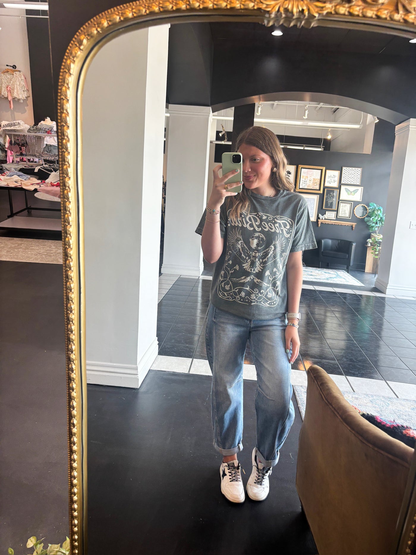 Free Bird Graphic Tee-120 - TOPS - GRAPHIC TEES-LOTUS-[option4]-[option5]-[option6]-Leather & Lace Boutique Shop