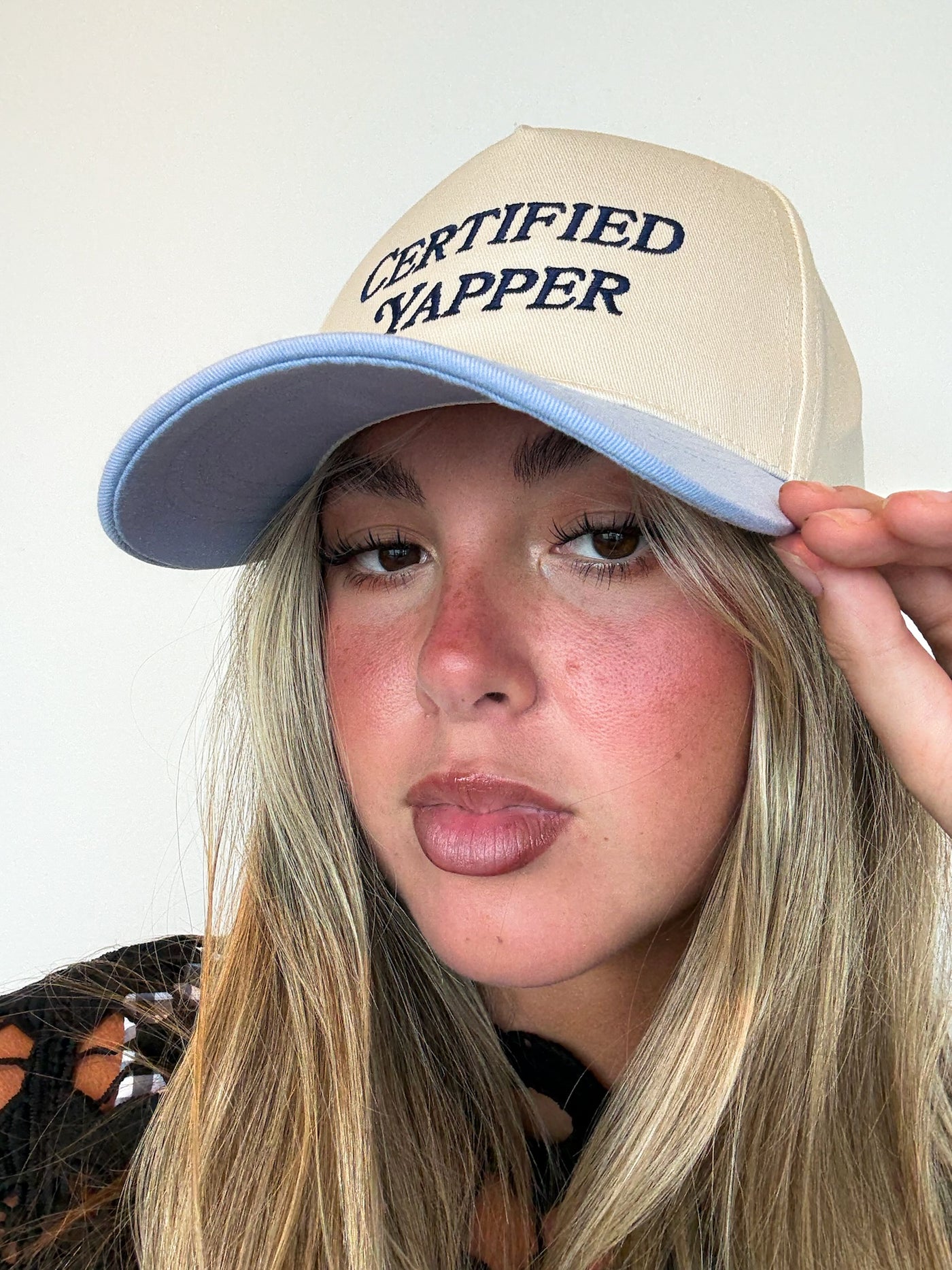 Certified Yapper Trucker Hat-190 - ACCESSORIES - HATS/HEADWEAR-DAVID & YOUNG-[option4]-[option5]-[option6]-Leather & Lace Boutique Shop