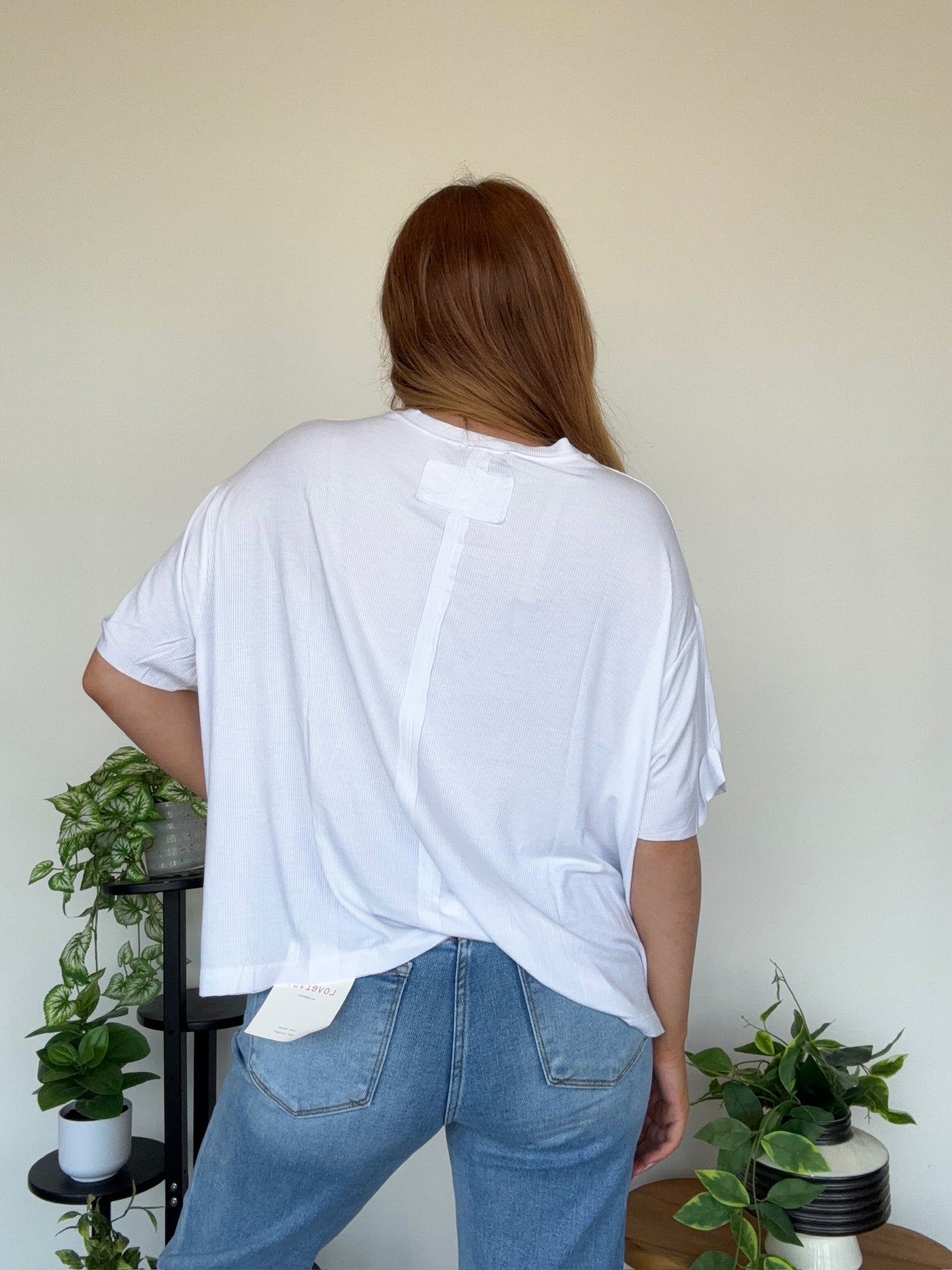 LLB EXCLUSIVE: Easy Days Pocket Tee- White-100 - TOPS - SHORT SLEEVE/SLEEVELESS-LEATHER & LACE-[option4]-[option5]-[option6]-Leather & Lace Boutique Shop