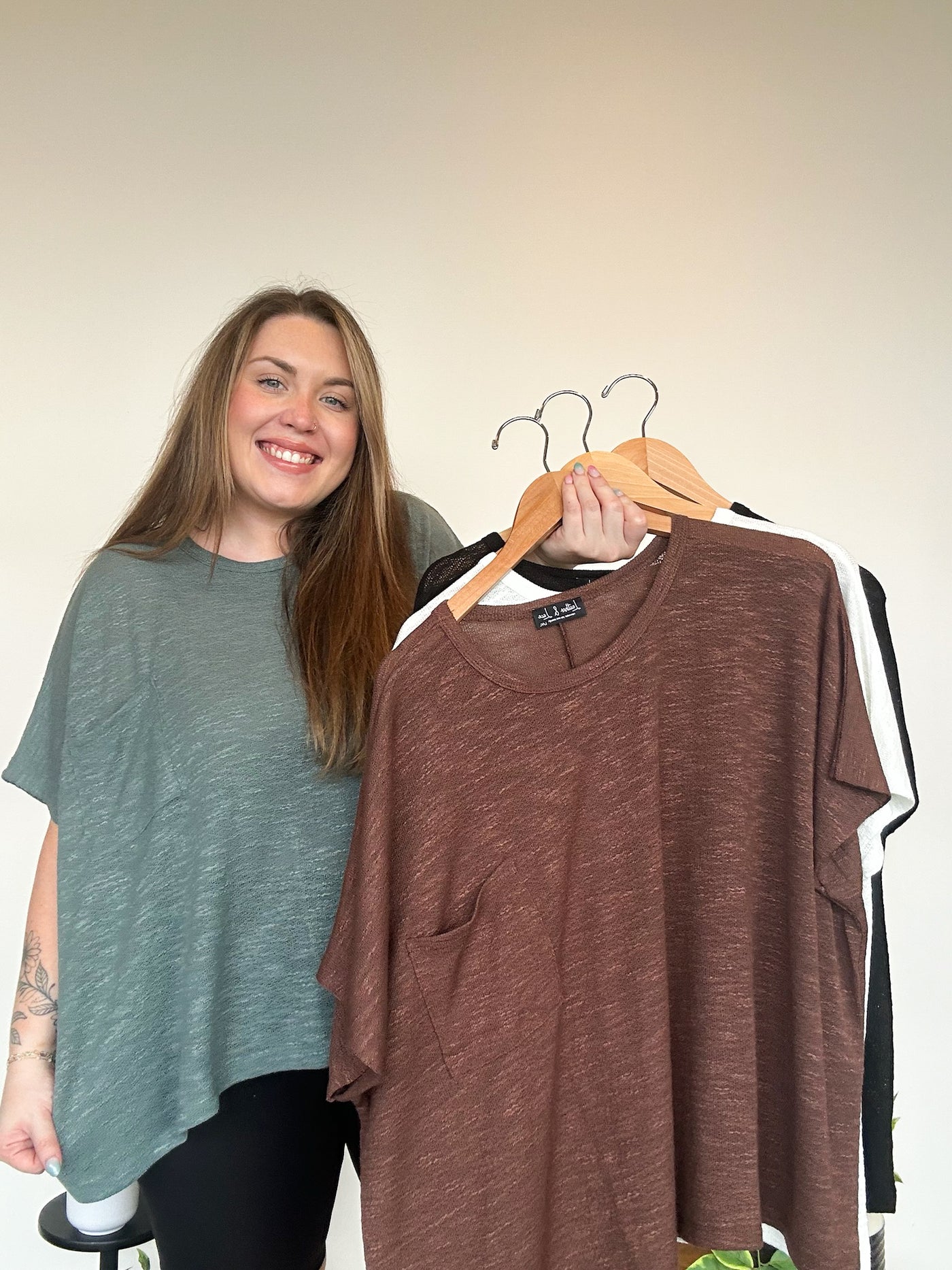 LLB EXCLUSIVE: Everyday Pocket Tee- Jade-100 - TOPS - SHORT SLEEVE/SLEEVELESS-LEATHER & LACE-[option4]-[option5]-[option6]-Leather & Lace Boutique Shop