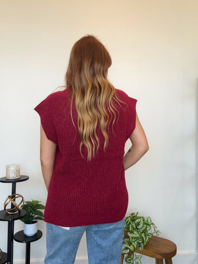 Game On Sweater Vest-130 - TOPS - SWEATERS/SWEATSHIRTS-LEATHER & LACE-[option4]-[option5]-[option6]-Leather & Lace Boutique Shop