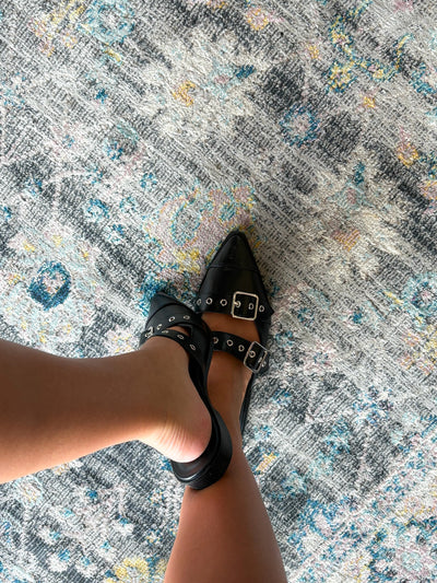 Buckle Double Strap Sandals-180 - SHOES-FORTUNE DYNAMIC-[option4]-[option5]-[option6]-Leather & Lace Boutique Shop