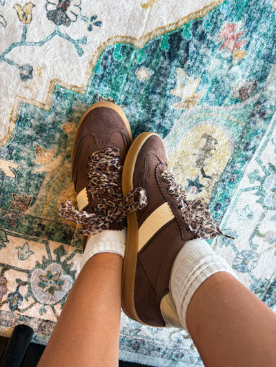 Dixie Leopard Lace Sneakers-180 - SHOES-MIIM-[option4]-[option5]-[option6]-Leather & Lace Boutique Shop