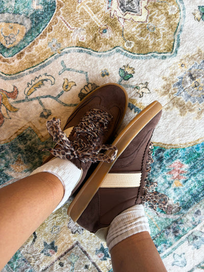 Dixie Leopard Lace Sneakers-180 - SHOES-MIIM-[option4]-[option5]-[option6]-Leather & Lace Boutique Shop