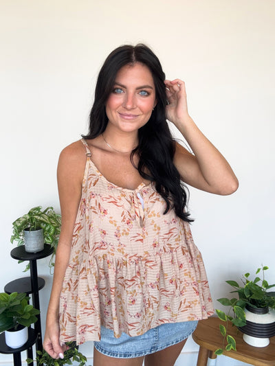 Garden Breeze Tank-100 - TOPS - SHORT SLEEVE/SLEEVELESS-JADED GYPSY-[option4]-[option5]-[option6]-Leather & Lace Boutique Shop