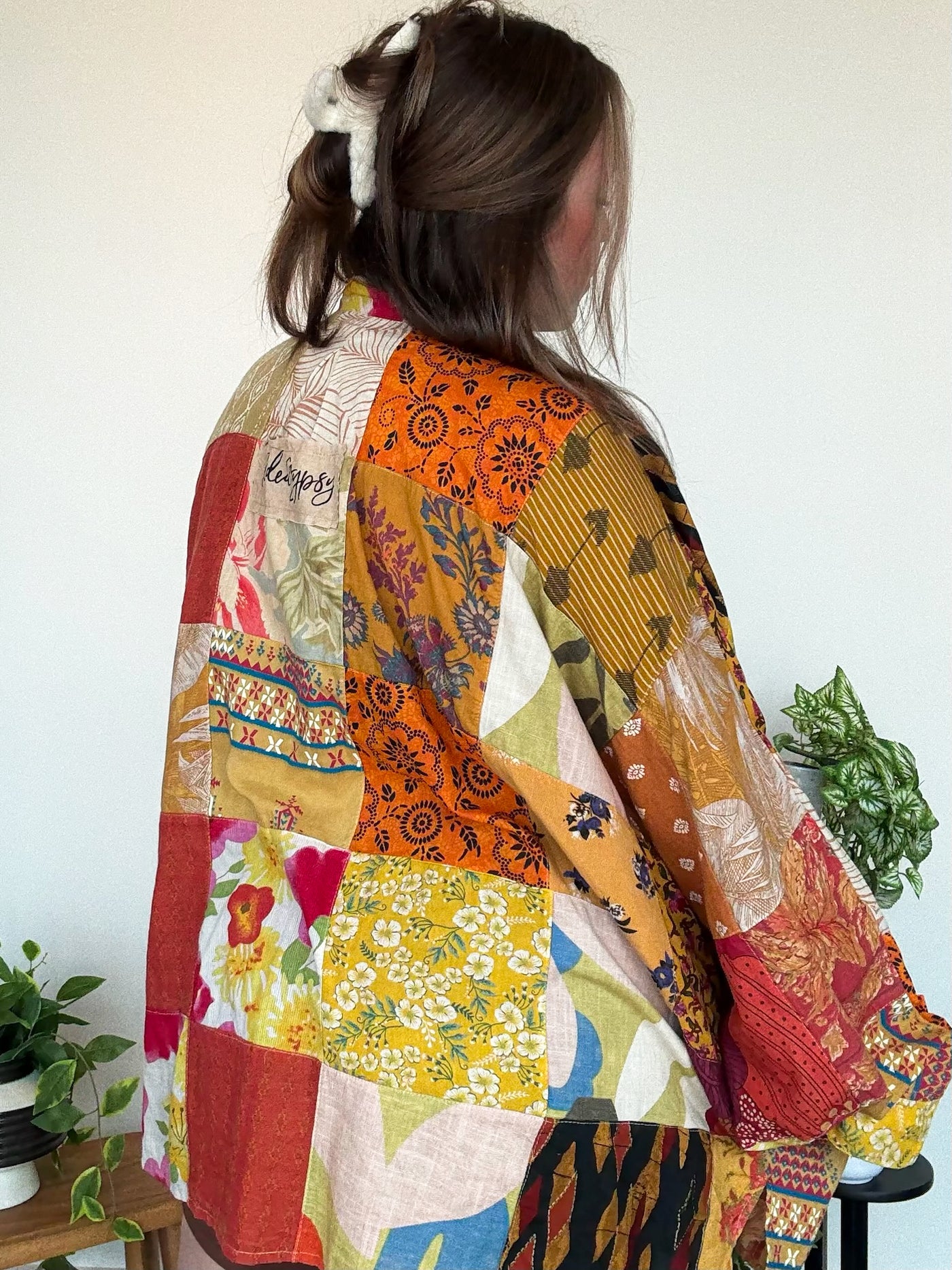 Patchwork Sunrise Top-110 - TOPS - LONG SLEEVE-JADED GYPSY-[option4]-[option5]-[option6]-Leather & Lace Boutique Shop