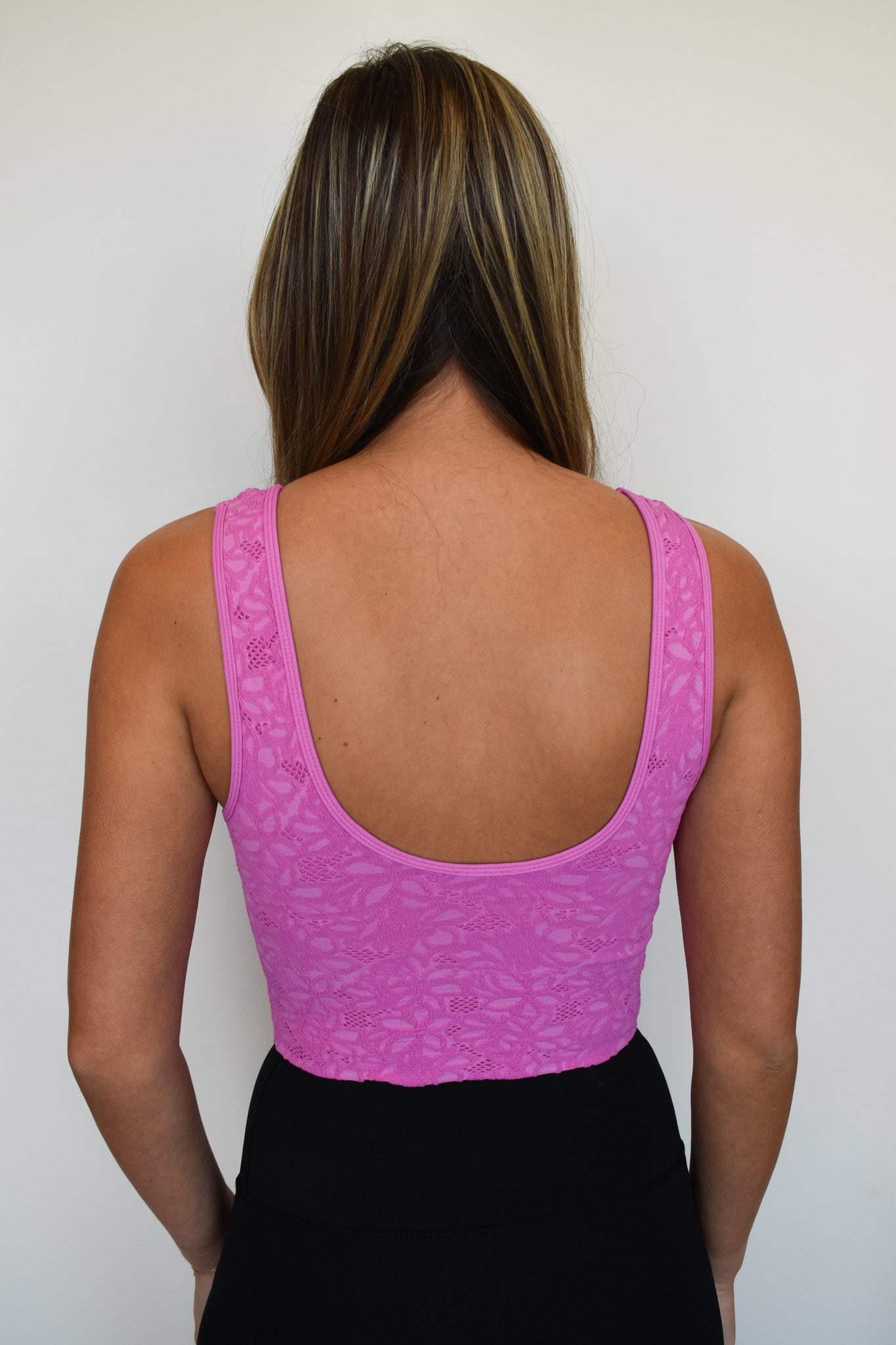 Lace V Neck Brami- Magenta-300 - ADS - TOPS-NIKIBIKI-[option4]-[option5]-[option6]-Leather & Lace Boutique Shop