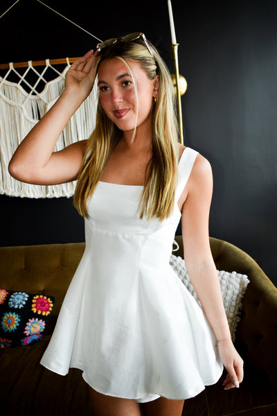Athena Fit & Flare Mini Dress-170 - DRESSES-LENA-[option4]-[option5]-[option6]-Leather & Lace Boutique Shop