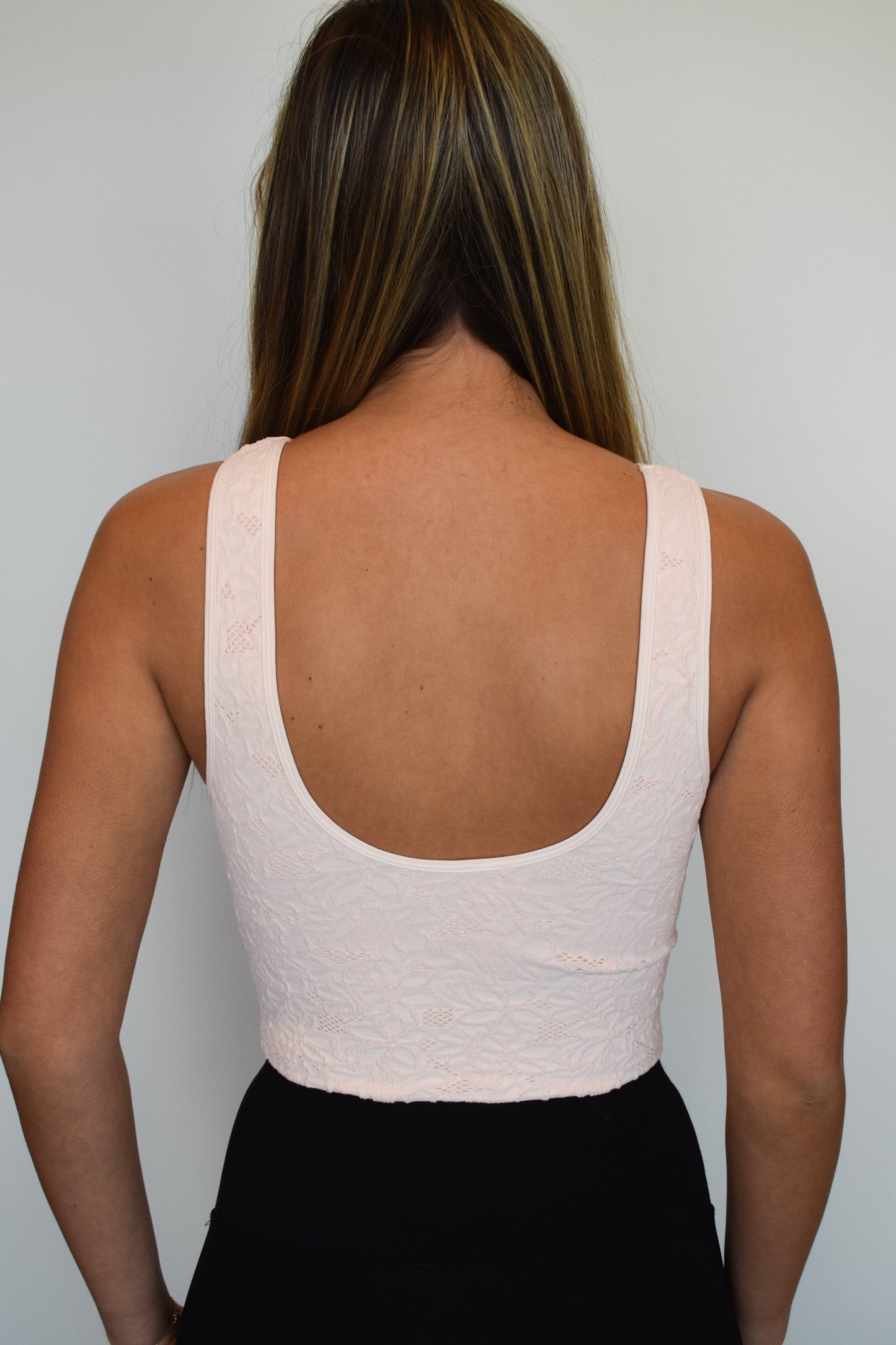 Lace V Neck Brami- Peach-300 - ADS - TOPS-NIKIBIKI-[option4]-[option5]-[option6]-Leather & Lace Boutique Shop