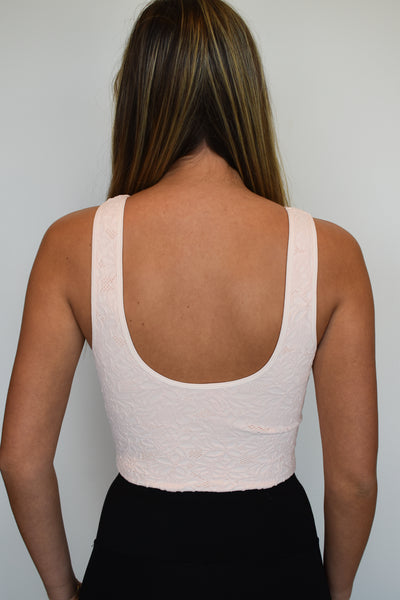 Lace V Neck Brami- Peach-300 - ADS - TOPS-NIKIBIKI-[option4]-[option5]-[option6]-Leather & Lace Boutique Shop