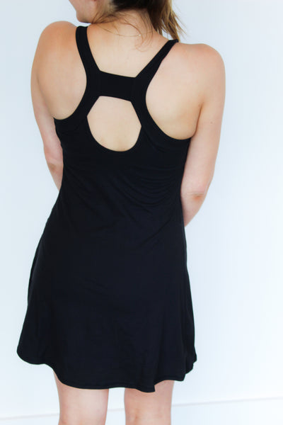 Serena Active Romper- Black-170 - DRESSES / ROMPERS / SETS-RAE MODE-[option4]-[option5]-[option6]-Leather & Lace Boutique Shop