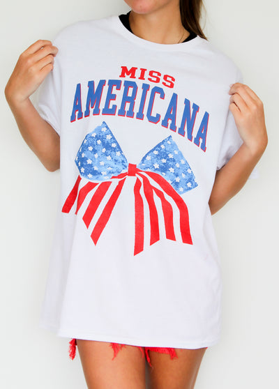 Miss Americana Oversized Graphic Tee-100 - TOPS - SHORT SLEEVE/SLEEVELESS-SWEET CLAIRE-[option4]-[option5]-[option6]-Leather & Lace Boutique Shop