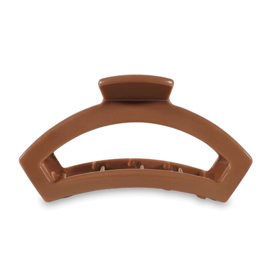 Teletie Unbreakable Open Claw Clip- Fall Collection-190 - ACCESSORIES - HATS/HEADWEAR-TELETIE-Tiny-Caramel-[option4]-[option5]-[option6]-Leather & Lace Boutique Shop