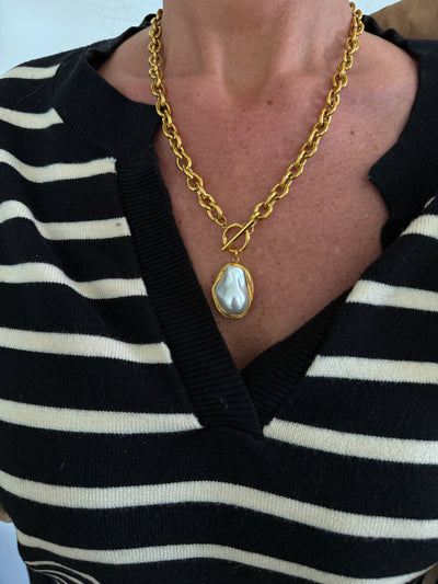 Pearl Drop Necklace-190 - ACCESSORIES - JEWELRY-CHANSUTT PEARLS-[option4]-[option5]-[option6]-Leather & Lace Boutique Shop