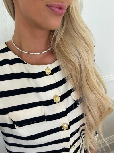 Gold Luxe Tennis Necklace-190 - ACCESSORIES - JEWELRY-CHANSUTT PEARLS-[option4]-[option5]-[option6]-Leather & Lace Boutique Shop