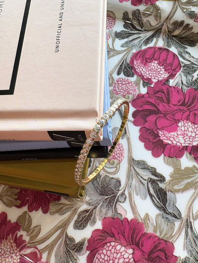 Stretchy Gold Tennis Bracelet