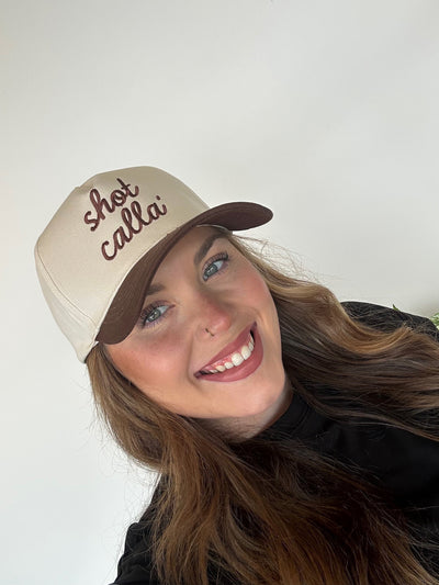 Shot Calla' Trucker Hat-190 - ACCESSORIES - HATS/HEADWEAR-DAVID & YOUNG-[option4]-[option5]-[option6]-Leather & Lace Boutique Shop